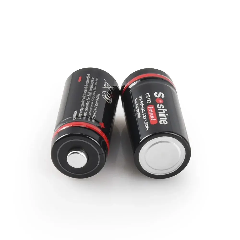 Акумулятор Soshine CR123A/16340 600mAh 1шт - фото 4