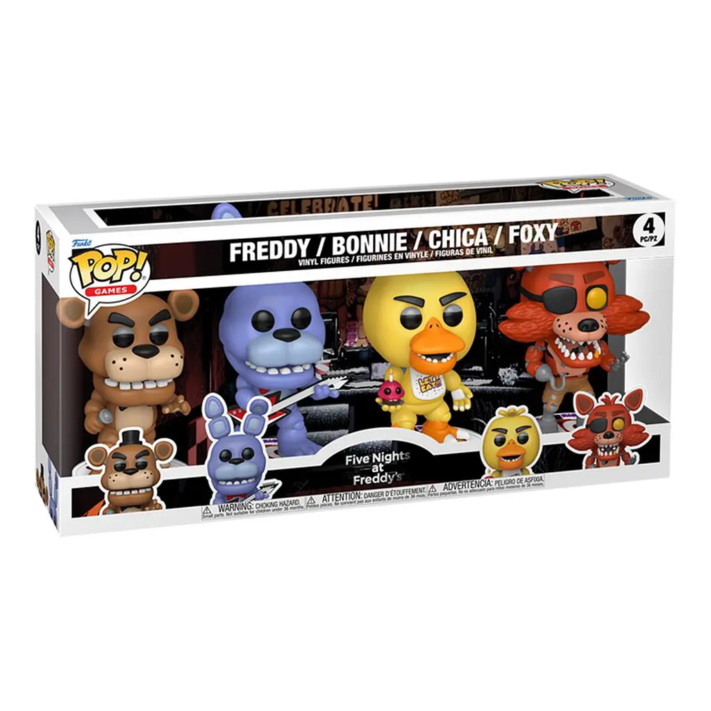 Набір ігрових фігурок FUNKO POP! серії "5 ночей у Фредді" (4 фігурки) Funko 95660