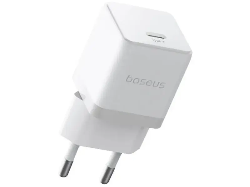 Мережевий зарядний пристрій BASEUS Wall Charger Palm Fast Charger 20 W Type-C to Type cable White (P10111602213-01) - фото 2