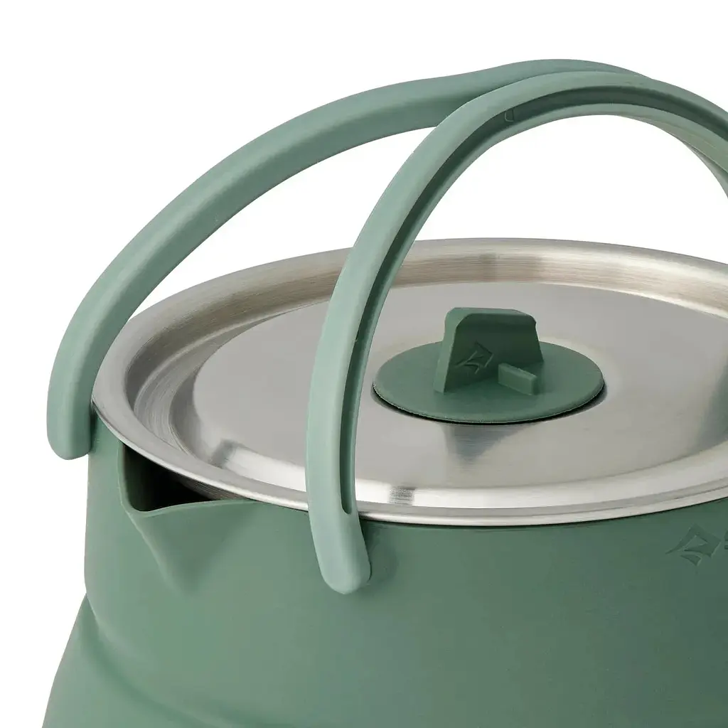 Чайник Sea To Summit Detour Stainless Steel Collapsible Kettle w/Sack 1.6 L Laurel Wreath Green (1033-STS ACK026011-392002) - фото 5