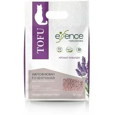 Наповнювач для котячого туалету Essence з тофу з ароматом лаванди 6 л - фото 3