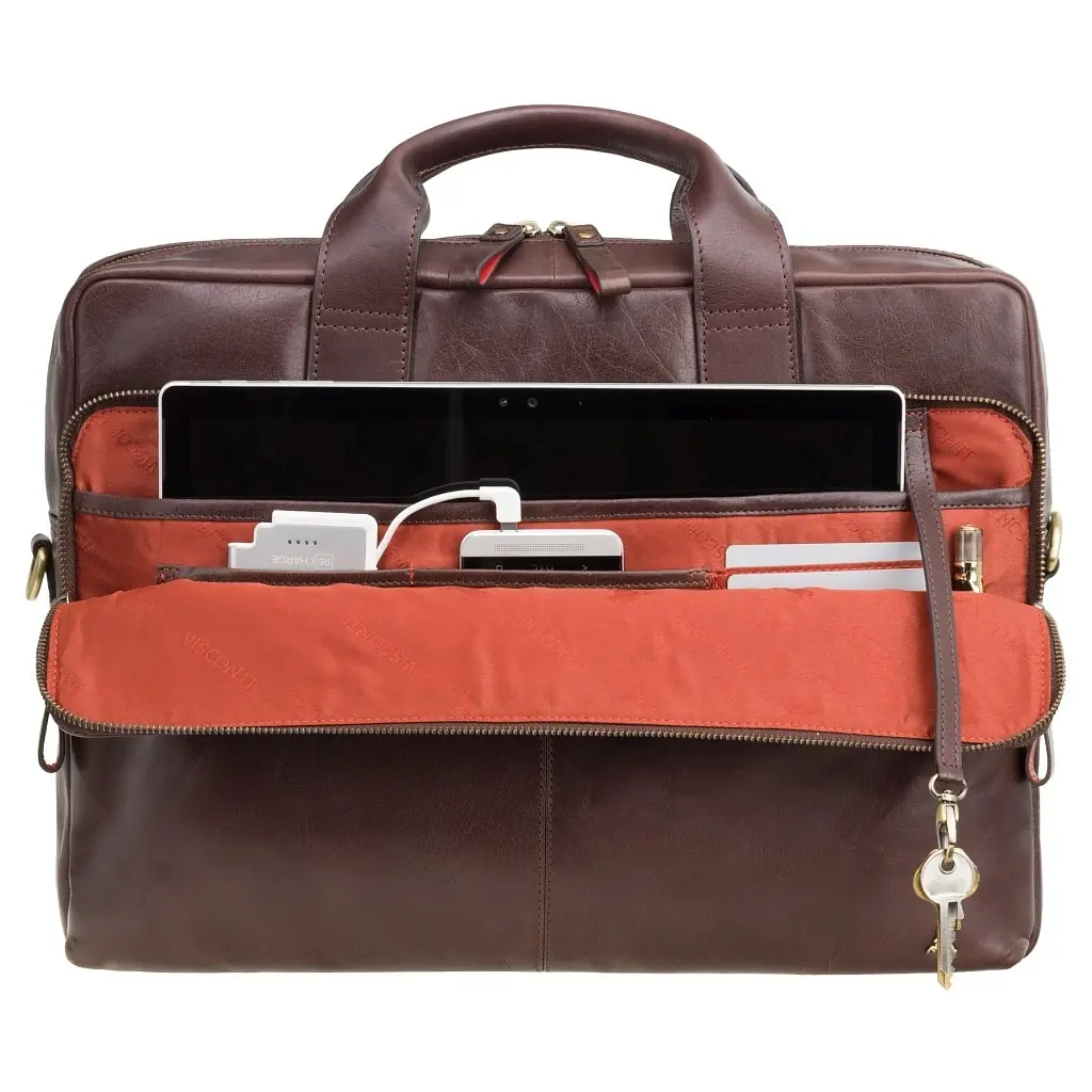 Сумка Visconti ML31 Hugo 15 Brown (ML31 BRN) - фото 7