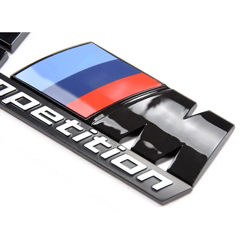 Емблема напис X1M competition для BMW чорна глянцева пластик (на скотчі) - фото 3