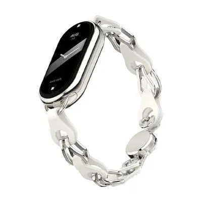 Ремінець до фітнес браслета Armorstandart Chain Wristband для Xiaomi Smart Band 10/9/8 Silver (ARM86889)