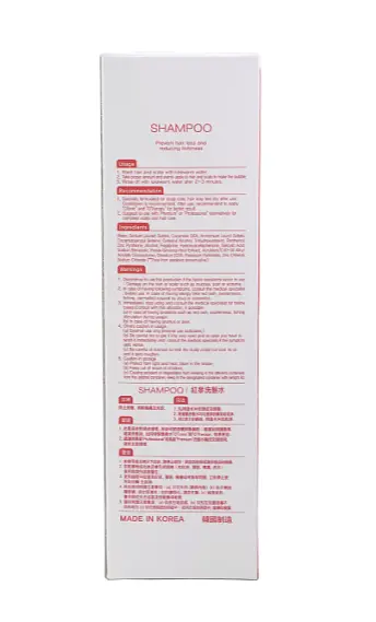 Moran Red Ginseng шампунь з червоним женьшенем для зміцнення і росту волосся, 500 мл - фото 4