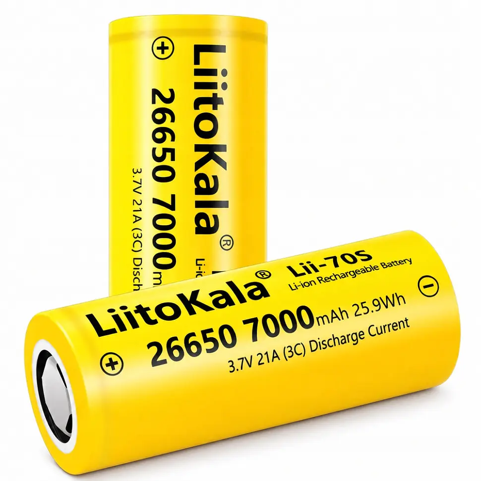 Акумулятор літій-іонний LiitoKala Lii-70S 26650 на 7000мАг - фото 2