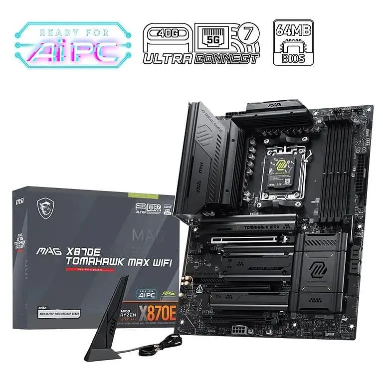 Материнська плата MSI MAG X870E TOMAHAWK MAX WIFI (MAG X870E TOMAHAWK MAX WIFI) (Socket AM5, AMD X870E, ATX) - фото 5