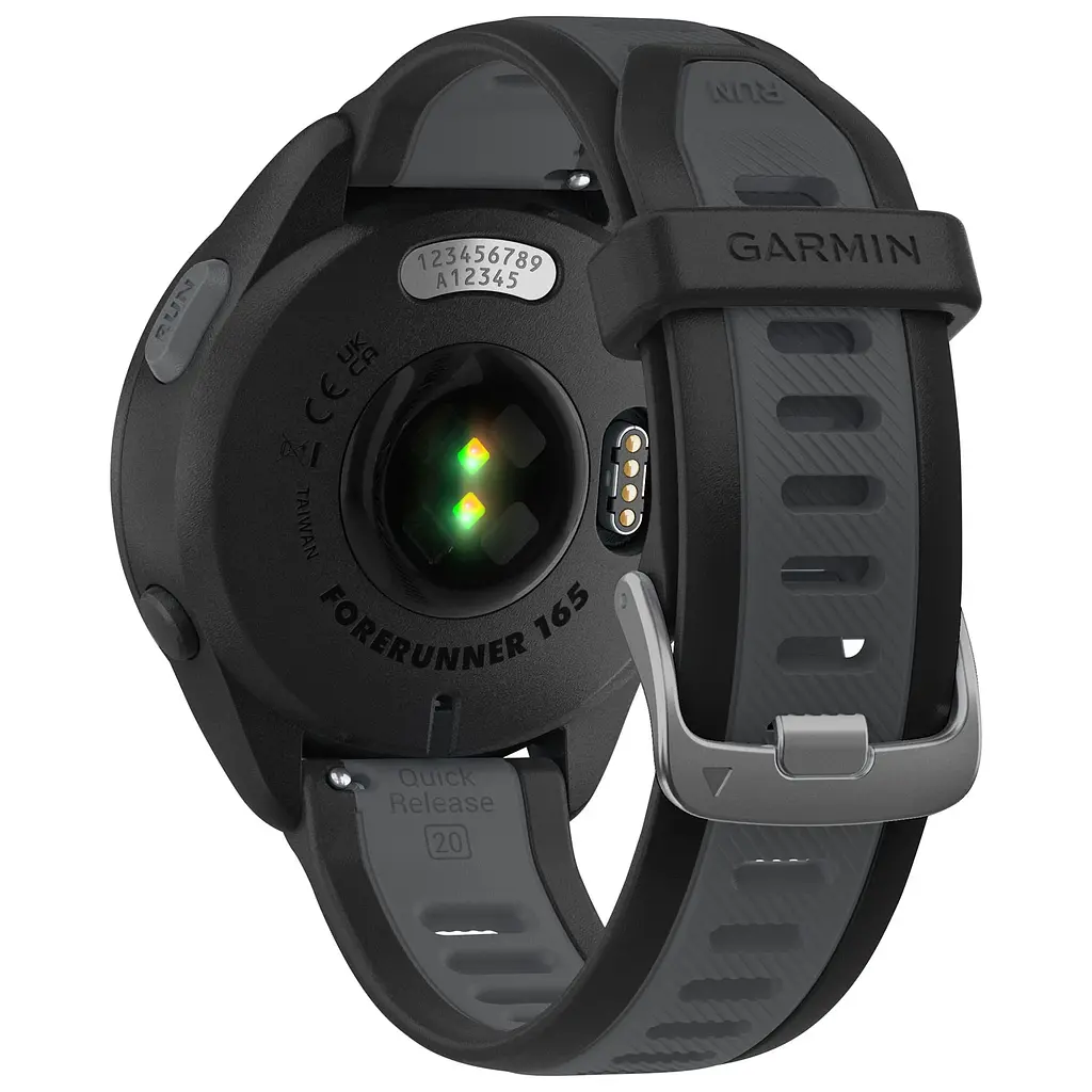 Смарт-часы Garmin Forerunner 165 с черным силиконовым ремешком - фото 2