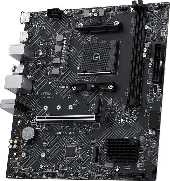 Материнська плата MSI PRO B550M-B (PRO B550M-B) (Socket AM4, AMD B550, Micro-ATX) - фото 3
