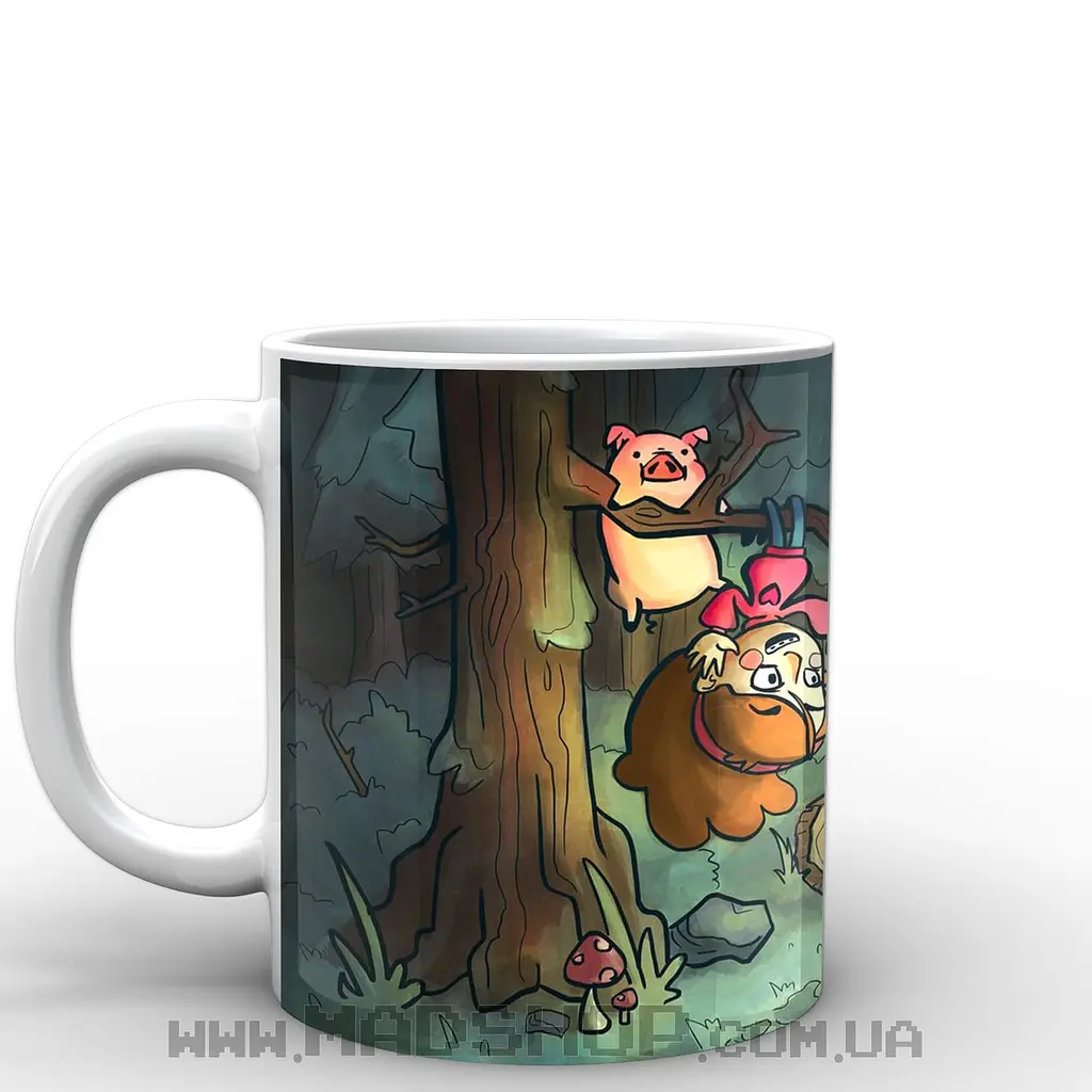 Кухоль GeekLand Gravity Falls wood 330 мл білий - фото 2