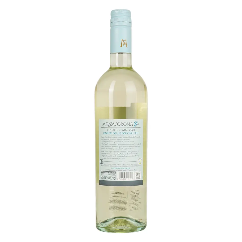 Вино Mezzacorona Pinot Grigio біле напівсолодке 8% 0.75 л - фото 3