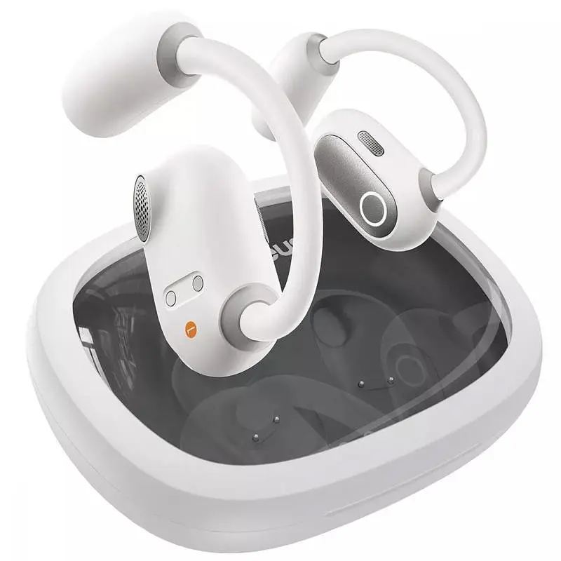 Бездротові навушники TWS Eli Fit OS Open-Ear (A00073200) Moon White Baseus teh0030054 - фото 2