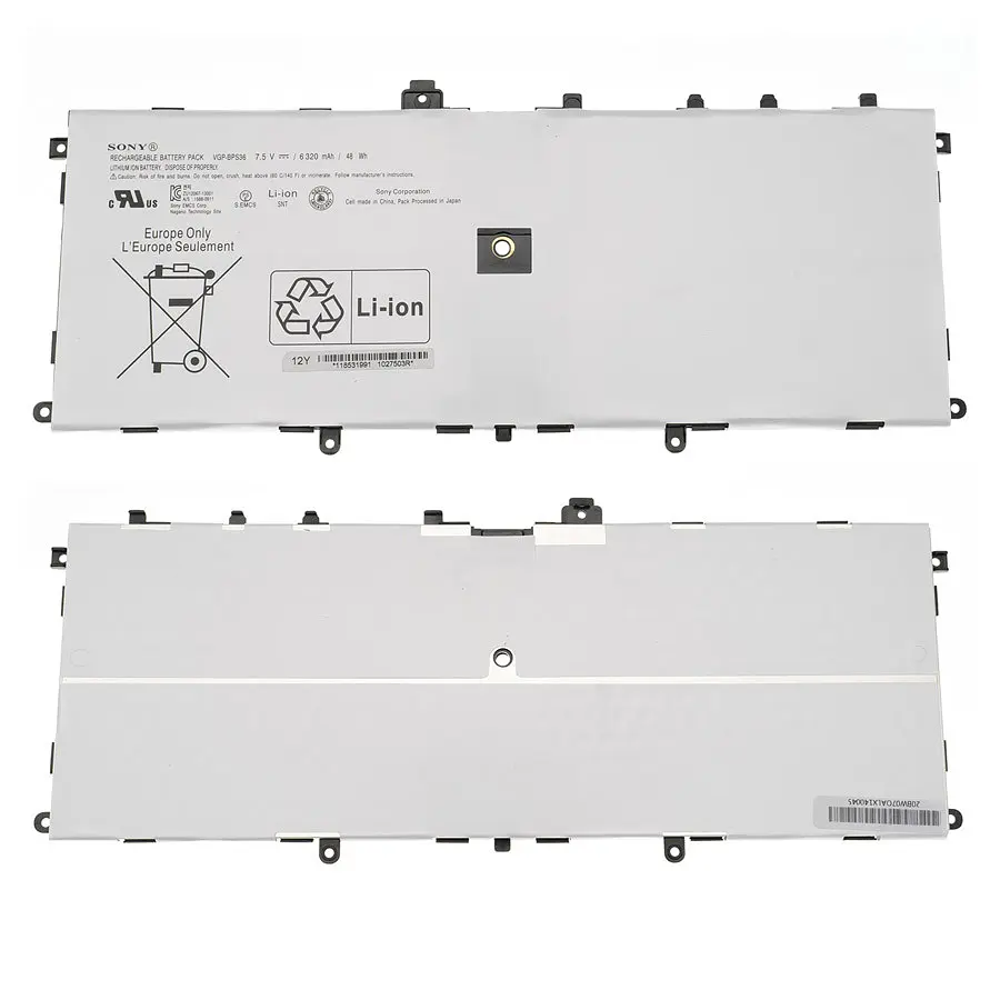 Батарея для ноутбука Sony BPS36 (Sony Vaio: SVD13211CG SVD1321BPXB SVD132A14L SVD1323YCGW SVD1323XPGB) 7.5V 6320mAh 48Wh Білий - фото 2