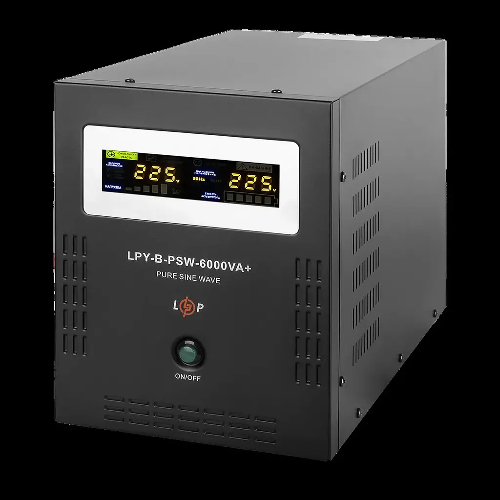 ДБЖ з правильною синусоїдою LogicPower 48V LPY-B-PSW-6000VA+ 4200 Вт 10A/20A - фото 2