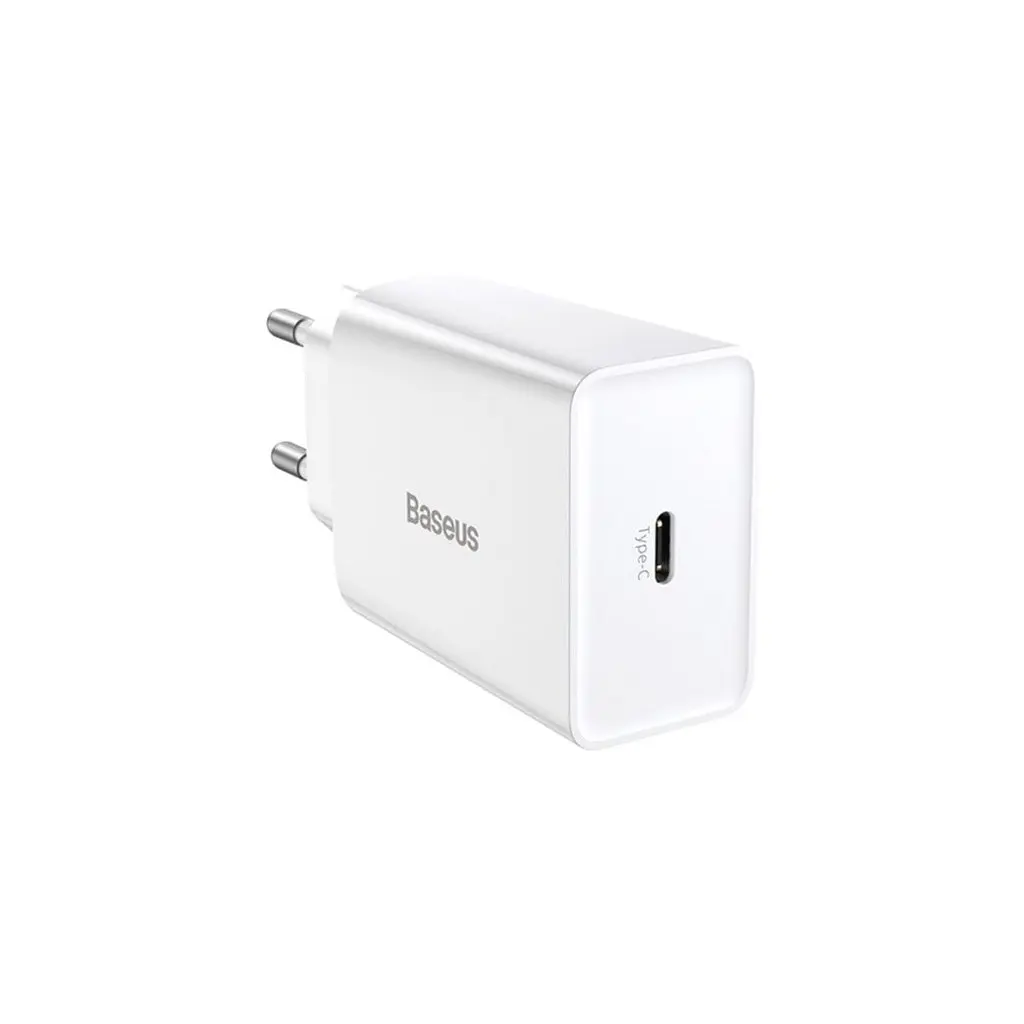 Зарядний пристрій Baseus Speed Mini швидке заряджання білий (CCFS-SN02)