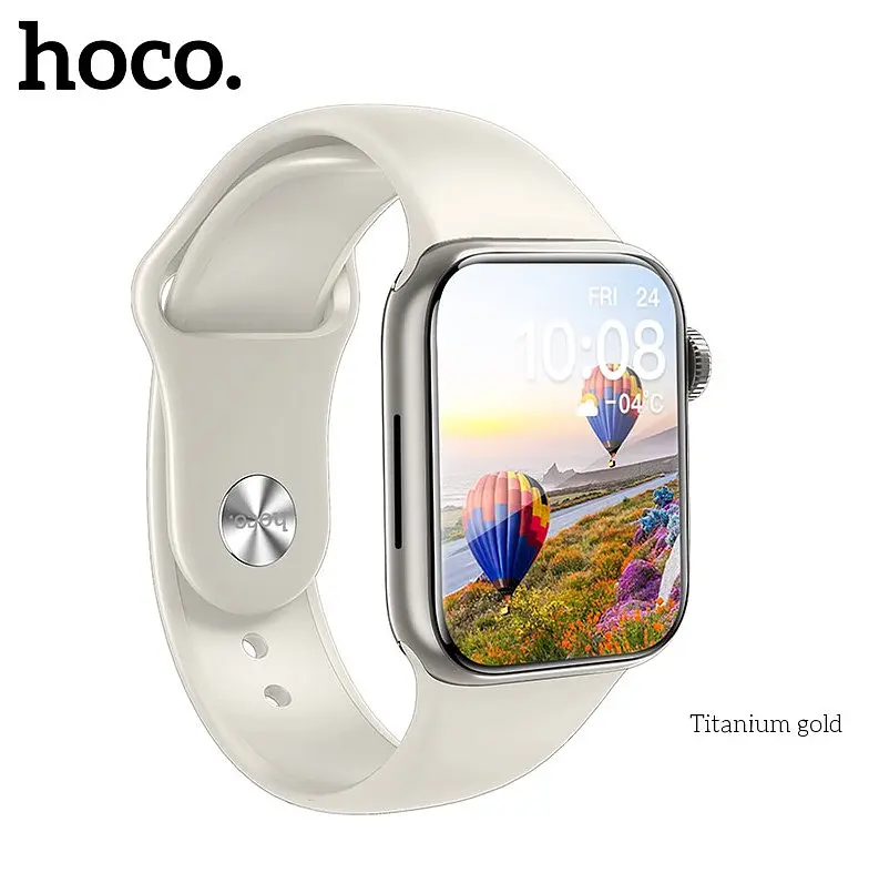 Смарт-часы Hoco DY12 AMOLED titanium gold - фото 2