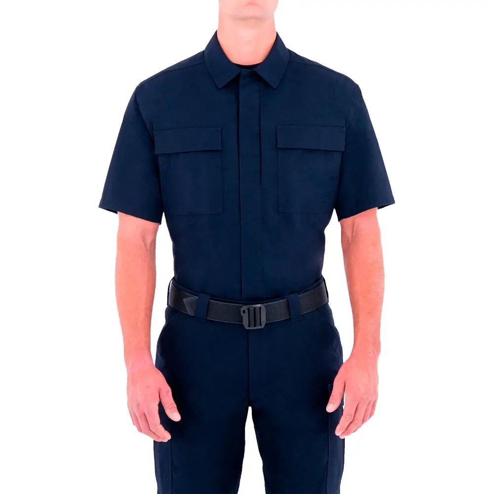 Теніска First Tactical 51% polyester/49% cotton S Темно синій - фото 2