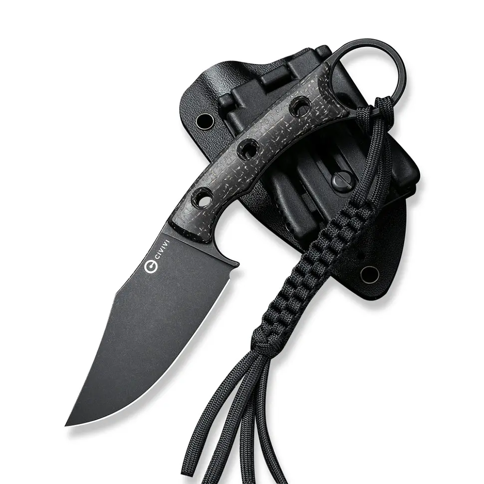 Ніж фіксований тактичний Civivi Midwatch, (8.6 см) N690 / Micarta чорний - фото 3