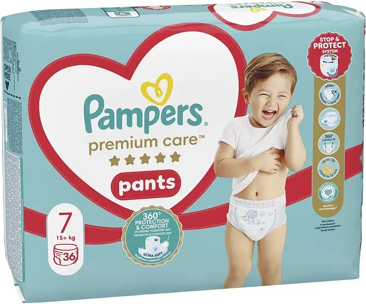 Підгузки-трусики Pampers Premium Care Pants Розмір 7 (15+ кг) 36 шт.  - фото 2