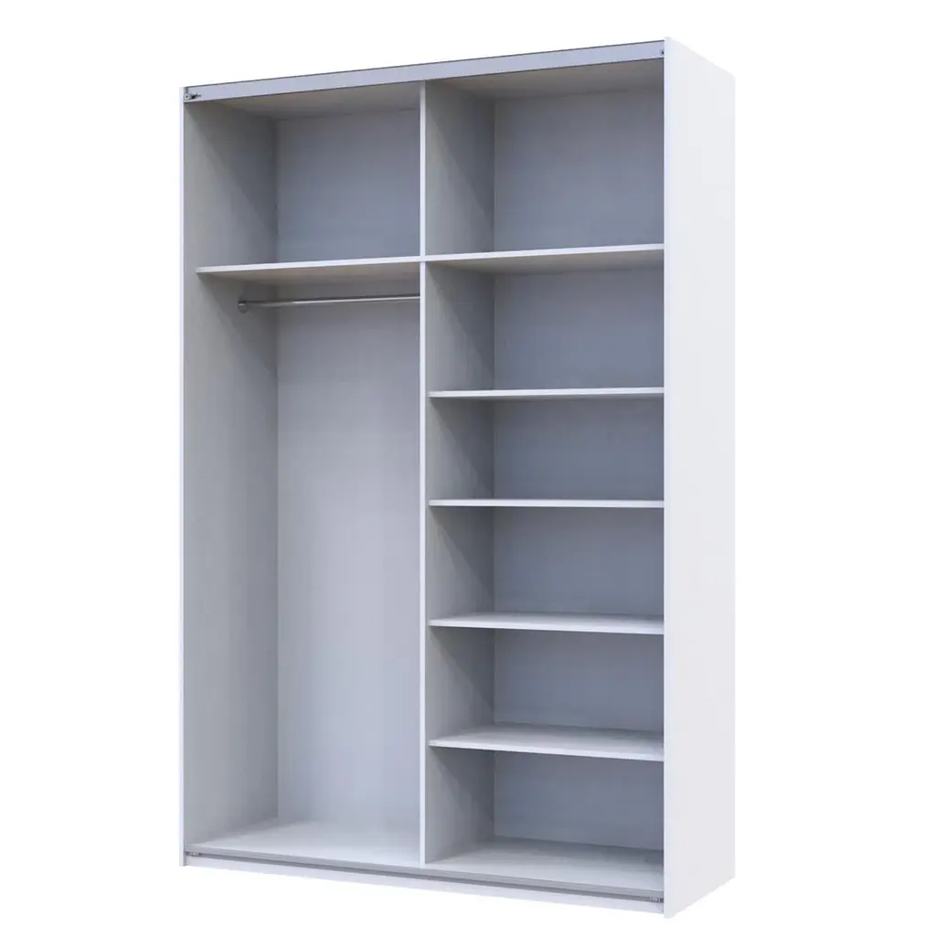 Шафа-купе Doros G-Caiser 2 дзеркала/3 частини 160х60х240 см Білий (42002102) - фото 2