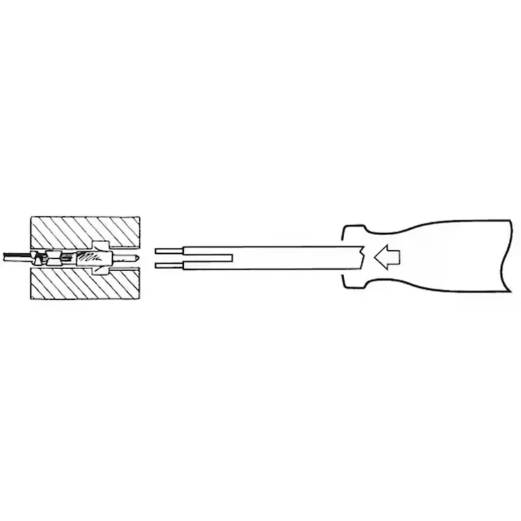 Екстрактор для контактів Wurth Zebra 2NOTCH-(1591-1)-2.8 мм-5.8 мм (0713558352) - фото 2