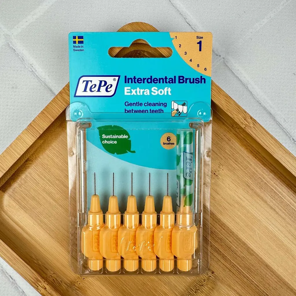 Міжзубна щітка TePe Extra Soft оранжева (0.45 мм), 6 шт - фото 4