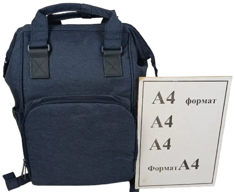 Рюкзак жіночий для мам Live in style 19 л 40x24x19 см кишеня для коляски бічні кишені синій - фото 7