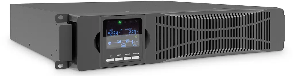 Digitus Джерело безперебійного живлення (ДБЖ) Online, 1000VA/1000W, LCD, 8xC13, RJ45, RS232, USB, Rack/Tower - фото 5