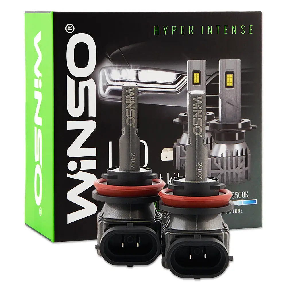 Автолампа Winso LED H8/H11/H16 12/24V 30Вт 3000Лм 6500K CSP3570 2 шт. (793110) - фото 4