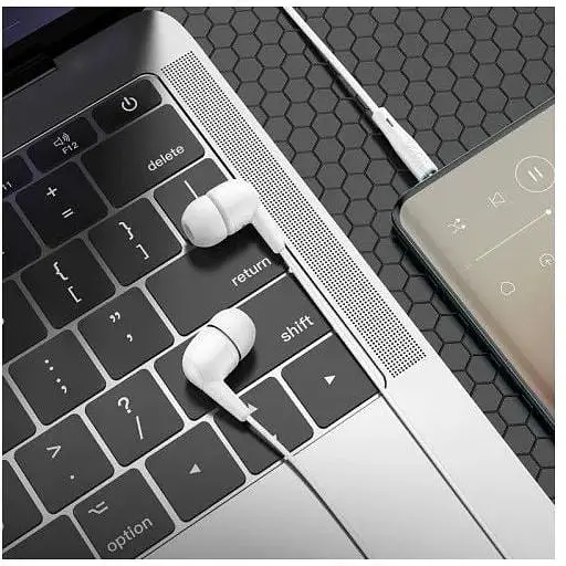 Навушники вакуумні Hoco M97 Enjoy універсальні earphones з мікрофоном білі 6931474771797 - фото 3