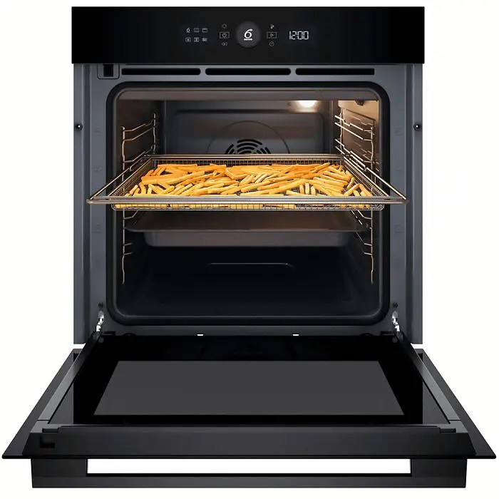 Whirlpool Духовий шафа електричний, 73л, A+, дисплей, конвекція, піроліз, телескопічні напрямні, чорний - фото 8