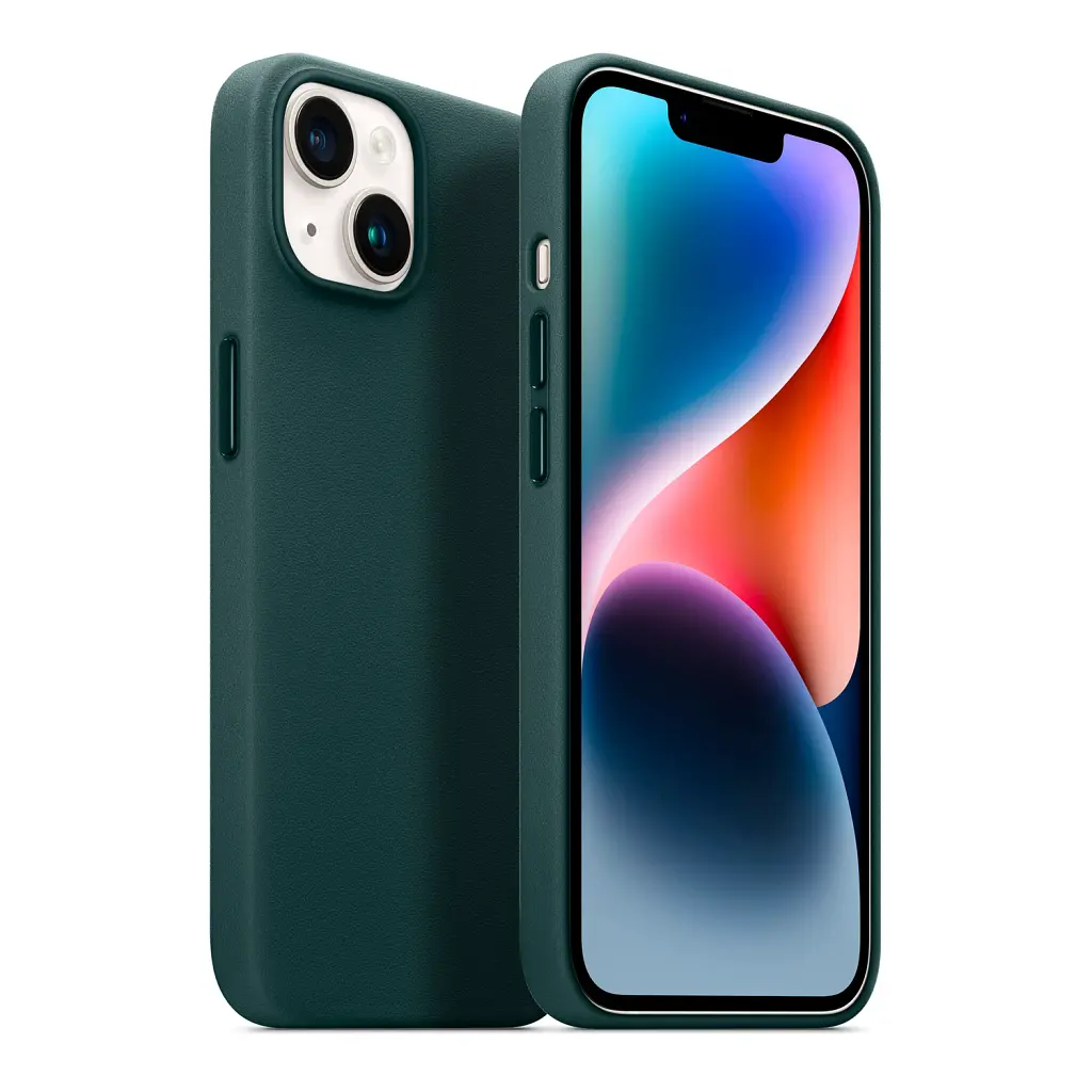 Чохол ArmorStandart Fake Leather Case для Apple iPhone 14 Shirt Green - фото 3