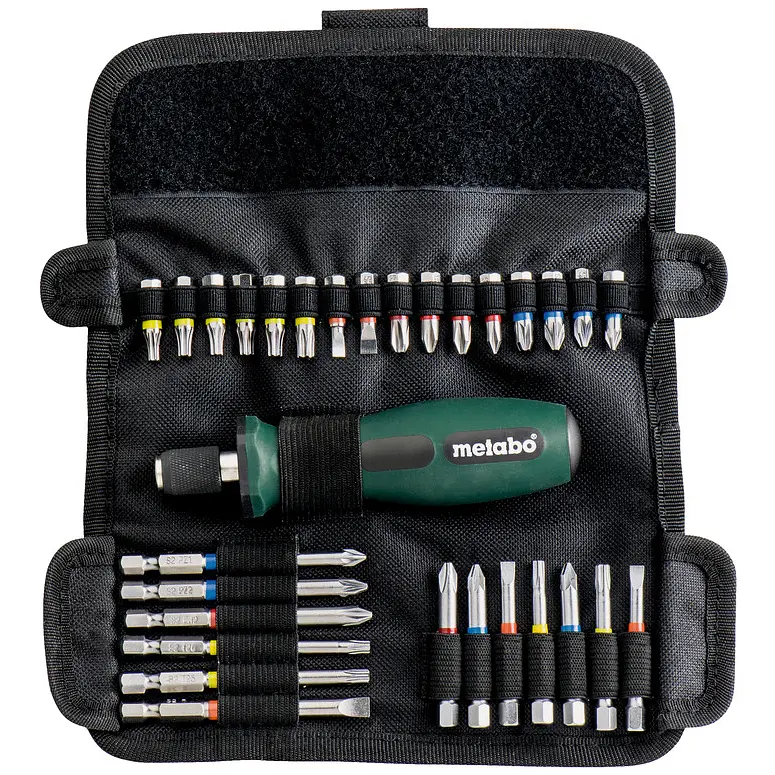 Отвертки 29 бит, SL, PH, PZ, Torx, H набор 30шт Metabo hoz0014087 - фото 2