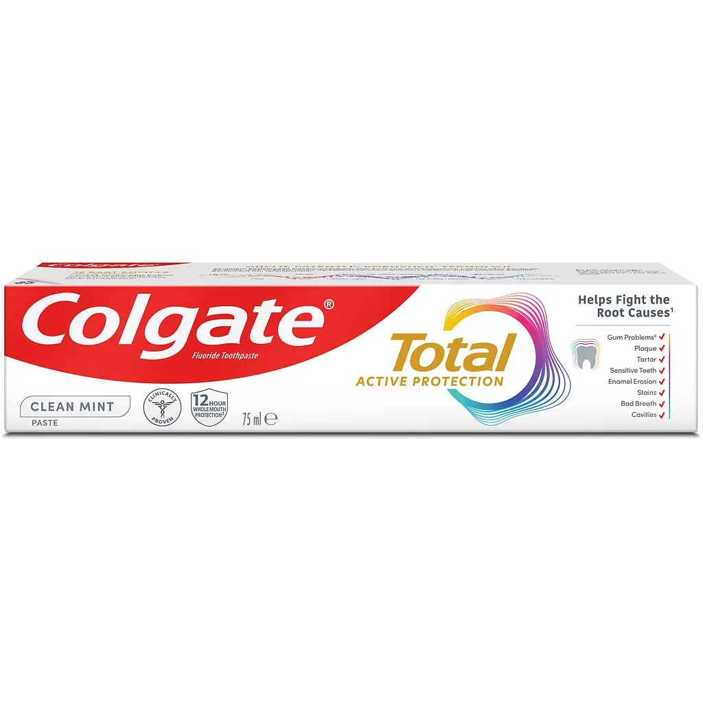 Зубна паста Colgate Total Активний Захист + Захист від Карієсу + Руйнування Емалі 75 мл - фото 2
