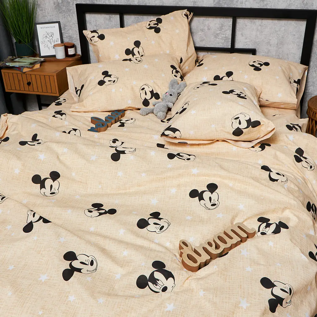 Пододеяльник Moon&Star Бязь Gold Люкс Mickey Mouse King Size 220x240 см - фото 4
