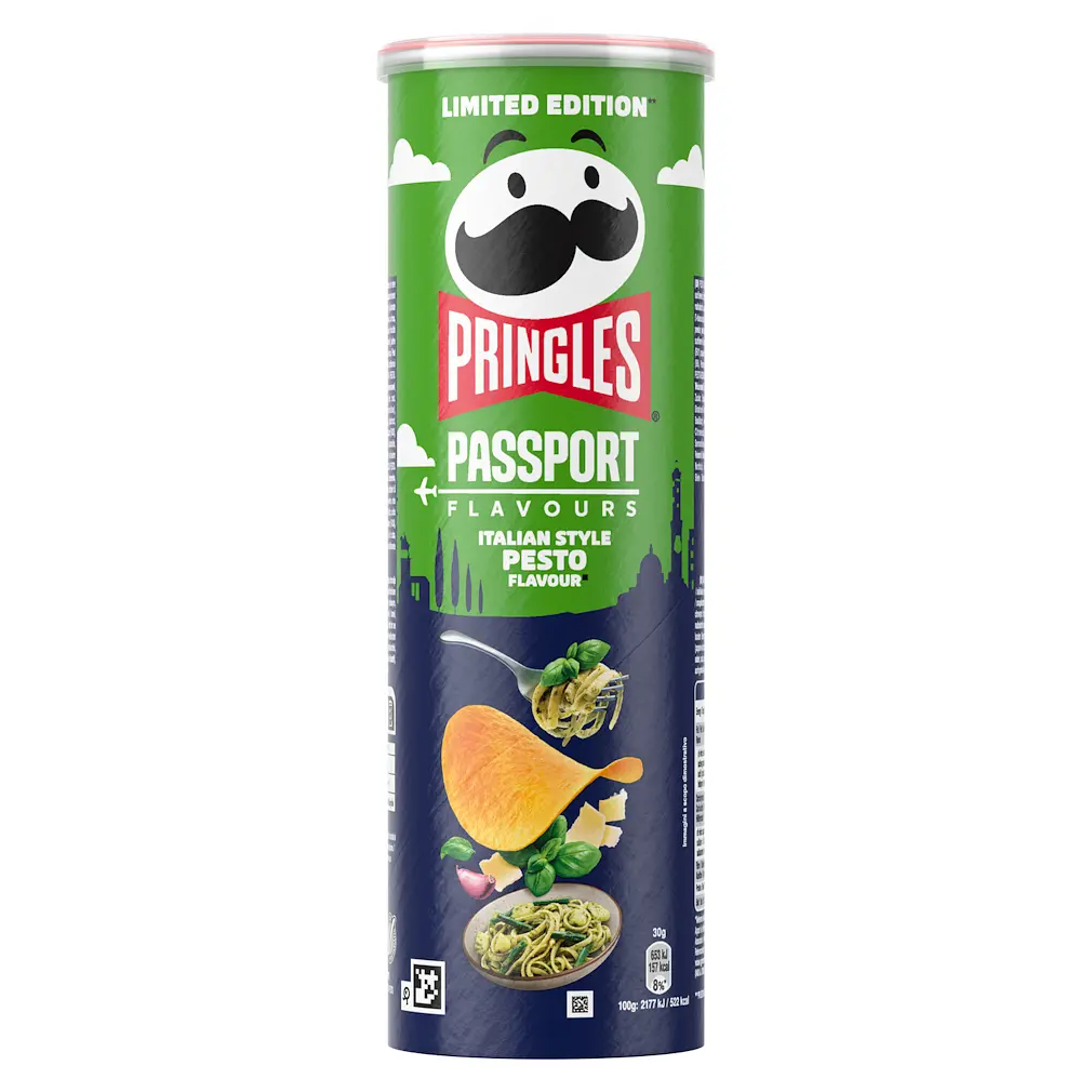 Чипсы Pringles Passport Italian Style Pesto со вкусом итальянского песто 165 г (5053990195053)