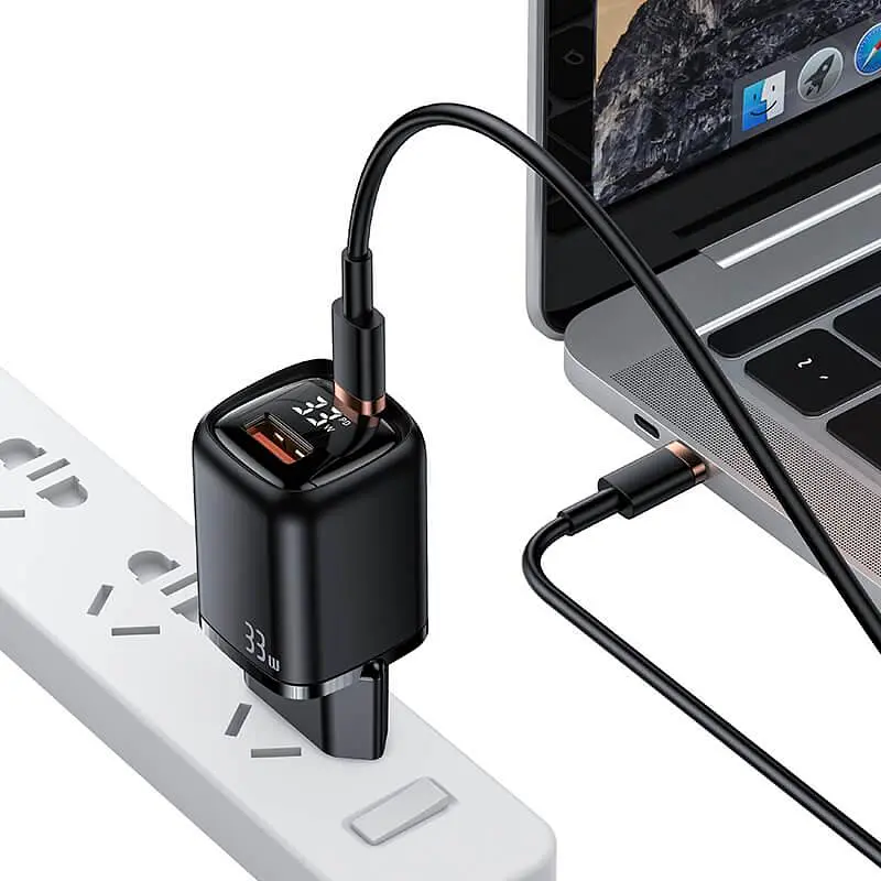 Зарядное устройство для Usams 33w с дисплеем Digital Display Fast Charger CC152 T46 - фото 2