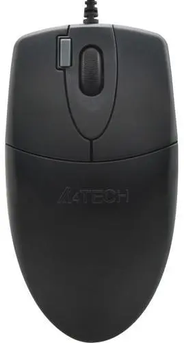 Миша A4Tech OP-620DS, чорний, USB, оптична, 1000 dpi, 4 кнопки, безшумний клік, 1.5 м