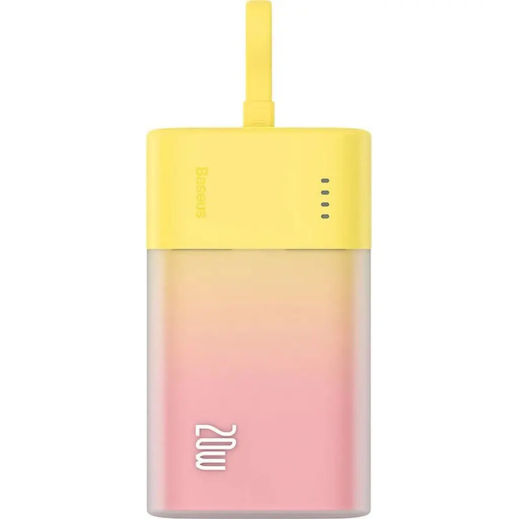Зовнішній акумулятор Baseus Popsicle Type-C 5200mAh 20W Yellow [P10055600Y12-01] [125028] - фото 3