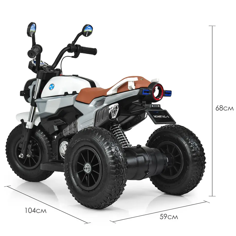 Дитячий електромобіль-мотоцикл Bambi Racer M 3687AL-1 до 60 кг - фото 2