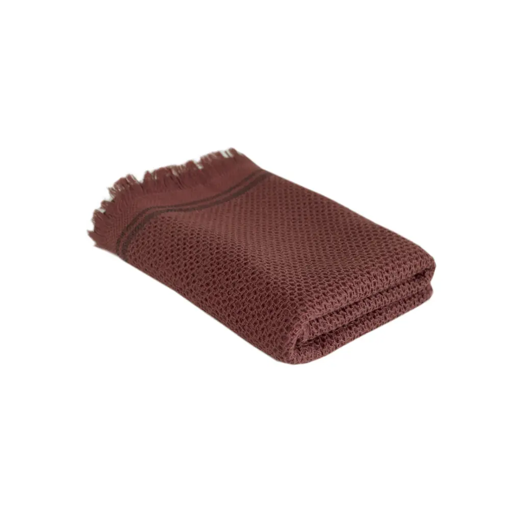 Полотенце махровое Buldans - Parga (Patara) burnt bordo бордовый 80x160 - фото 3