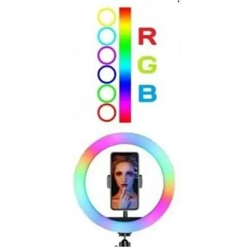 Кільцева лампа Ring MJ18, 18 см RGB  - фото 3