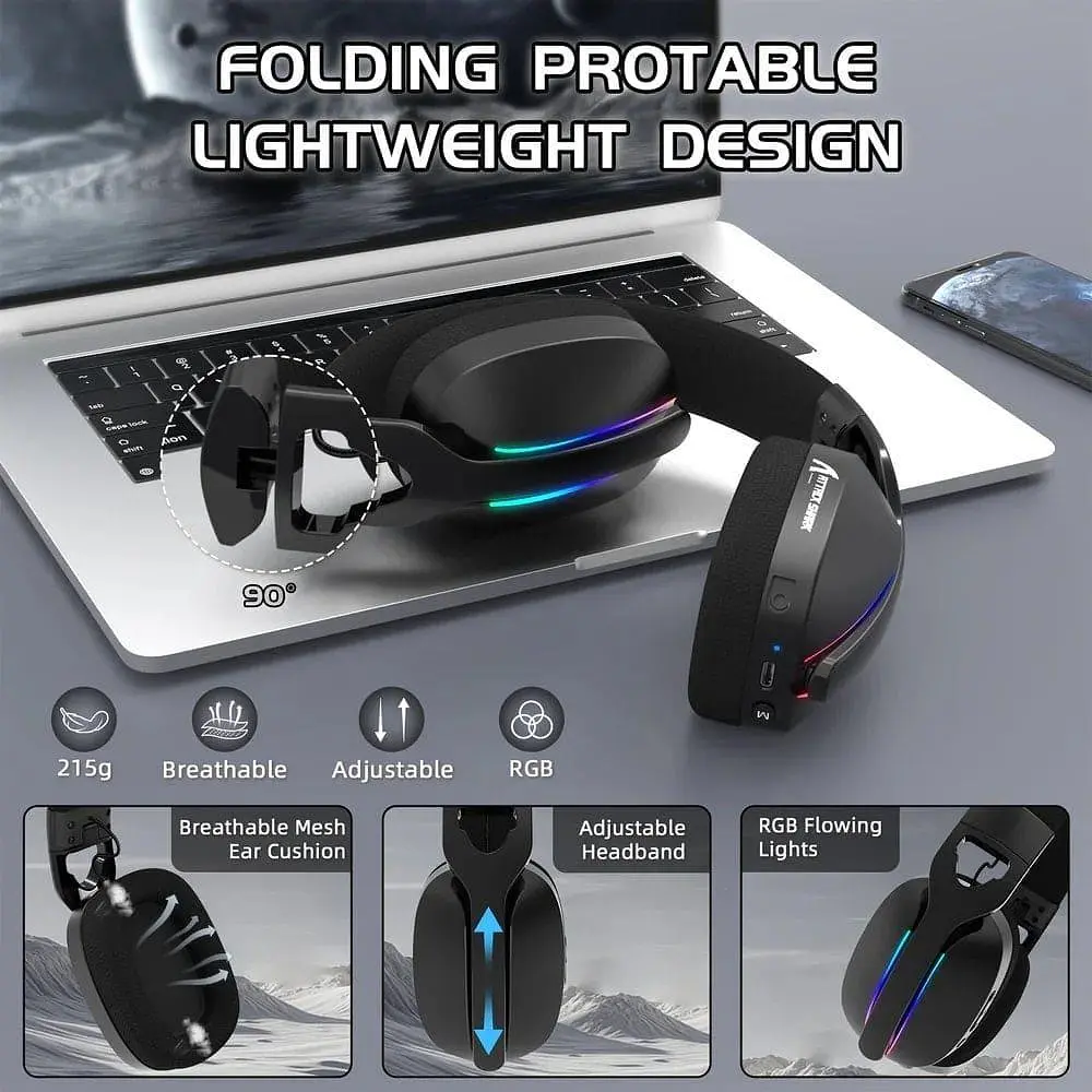 Игровая гарнитура Attack Shark L90 Wireless (AS-L90-B) Black (G-000003711) - фото 3