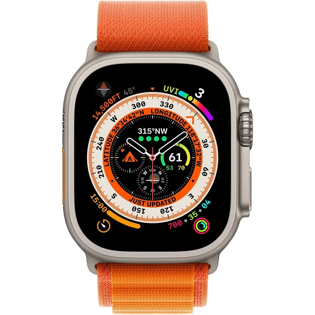 Ремінець Apple High Copy Alpine Loop для Apple Watch 42/44/45/49 mm Orange [133623] - фото 3