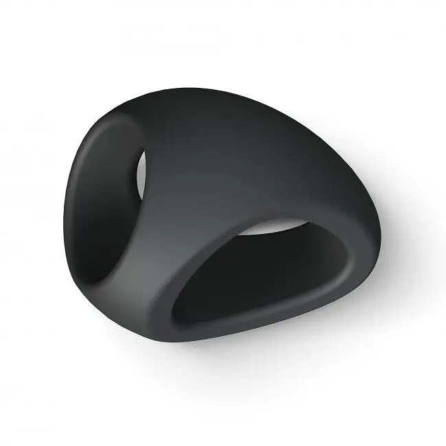 Подвійне ерекційне кільце Love To Love Flux Ring Black Onyx, 3 см (чорне) - фото 6