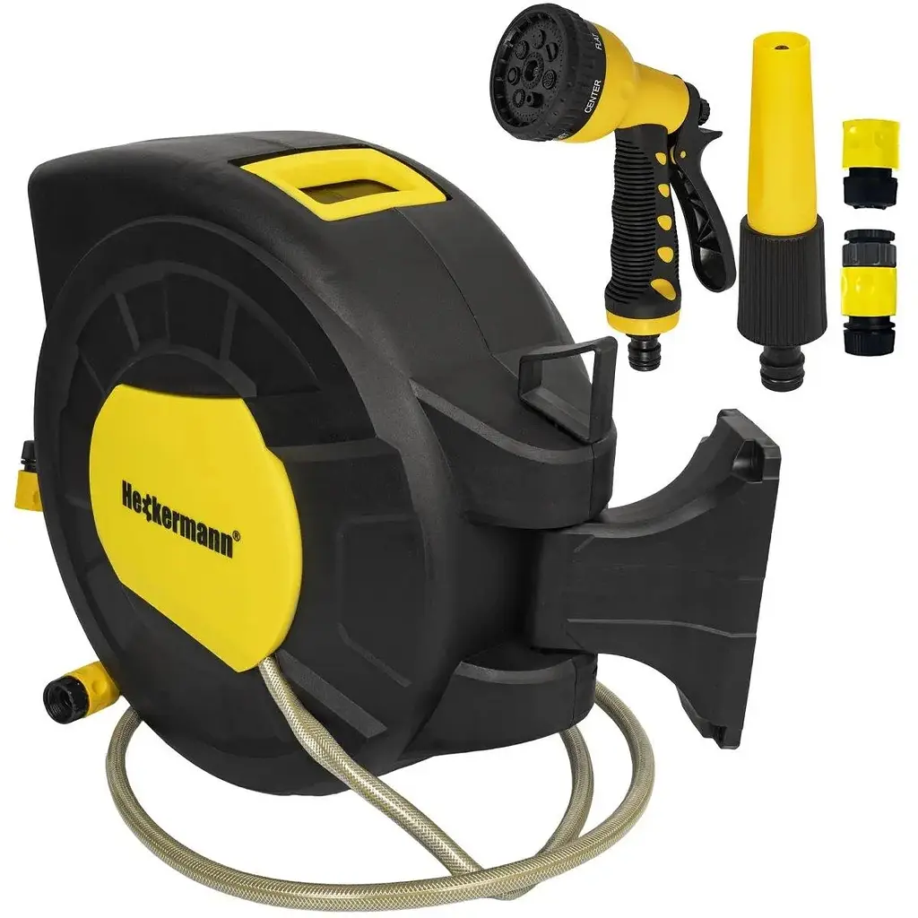 Катушка со шлангом Heckermann ZYW011-S28 автоматическая 28 м - фото 4