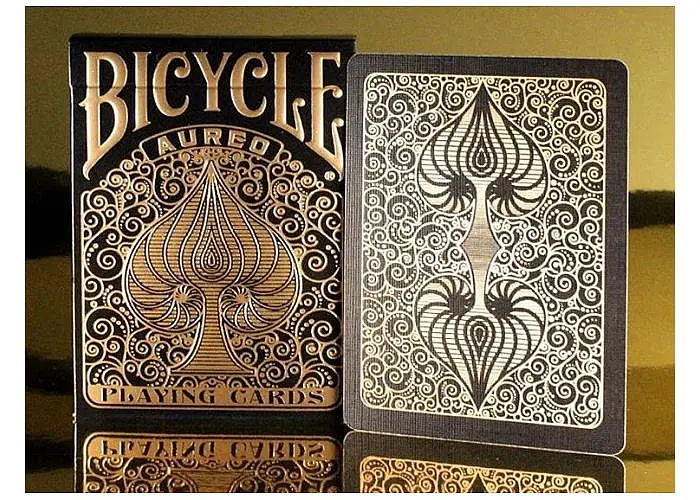 Карты игральные United States Playing Card Company Bicycle Aureo (black) (09409b) - фото 6