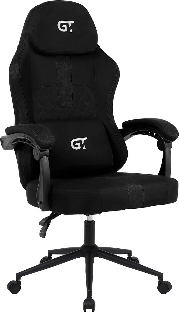 Геймерське крісло GT Racer (X-2326 Fabric Black) - фото 3