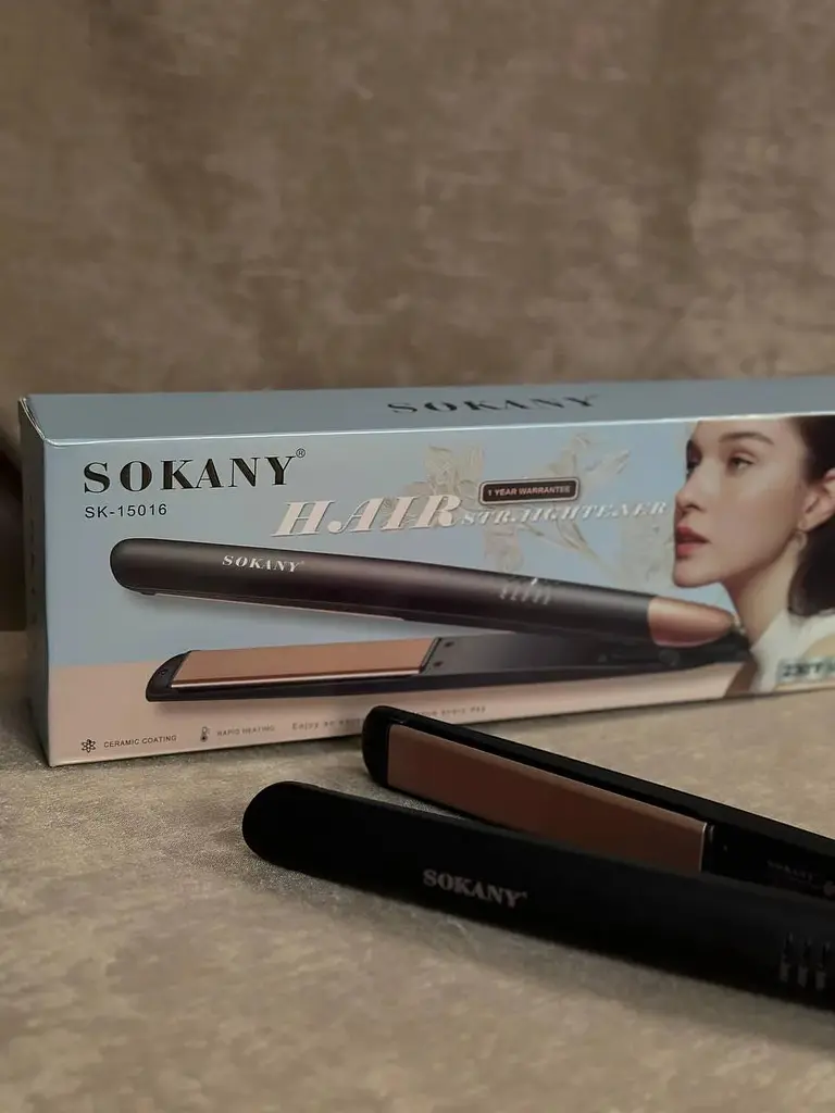 Плойка-випрямляч Sokany SK-15016 прасування для волосся Чорний 40 Вт - фото 3