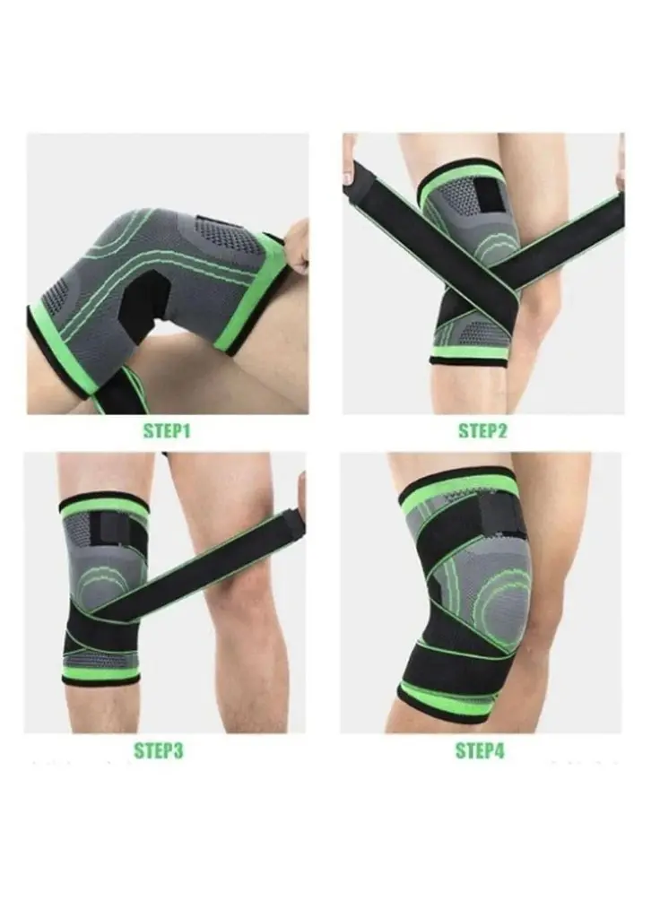 Бандаж для колінного суглоба Good Idea Knee Support WN-26 ортопедичний еластичний наколінник чорний - фото 2